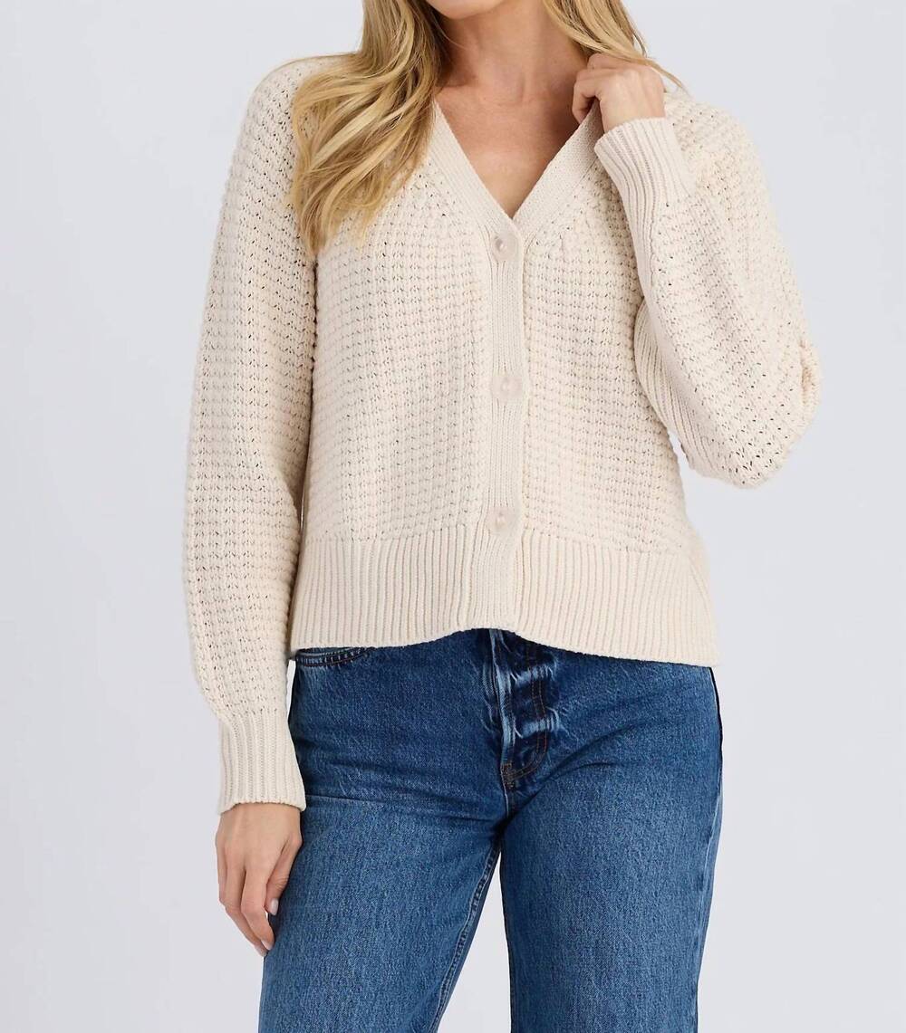 NEW STITCHES & STRIPES women's the gian cardigan in cream